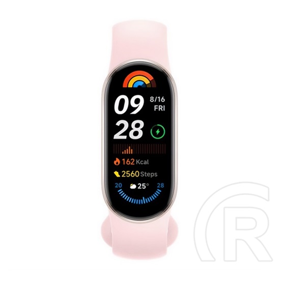 Xiaomi smart band 9 bluetooth okoskarkötő (v5.4, aktivitásmérő, alvásmonitor, 150 sport mód, vízálló, 5 atm) rózsaszín
