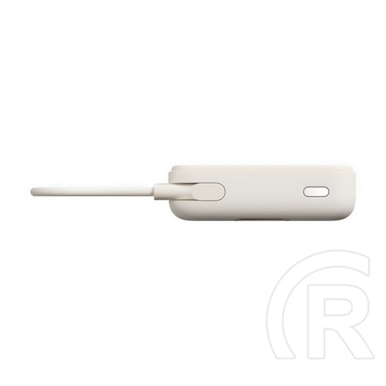 Xiaomi super slim vésztöltő type-c aljzat (5000mah, 22.5w, gyorstöltő, magsafe) bézs