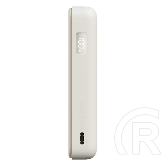Xiaomi super slim vésztöltő type-c aljzat (5000mah, 22.5w, gyorstöltő, magsafe) bézs