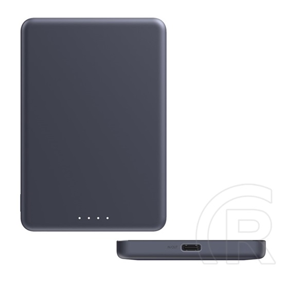 Xiaomi super slim vésztöltő type-c aljzat (5000mah, 22.5w, gyorstöltő, magsafe) fekete