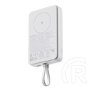 Xiaomi vésztöltő type-c aljzat (10000mah, 33w, gyorstöltő, magsafe, fix type-c kábel) fehér