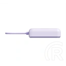 Xiaomi vésztöltő type-c aljzat (10000mah, 33w, gyorstöltő, wireless, mágneses, kitámasztó, led jelzés) lila