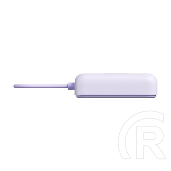 Xiaomi vésztöltő type-c aljzat (10000mah, 33w, gyorstöltő, wireless, mágneses, kitámasztó, led jelzés) lila