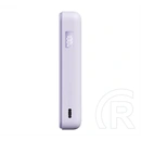 Xiaomi vésztöltő type-c aljzat (10000mah, 33w, gyorstöltő, wireless, mágneses, kitámasztó, led jelzés) lila