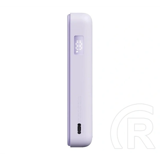 Xiaomi vésztöltő type-c aljzat (10000mah, 33w, gyorstöltő, wireless, mágneses, kitámasztó, led jelzés) lila