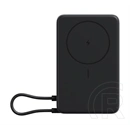 Xiaomi vésztöltő type-c aljzat (10000mah, 33w, gyorstöltő, wireless, mágneses, kitámasztó, led jelzés) sötétszürke