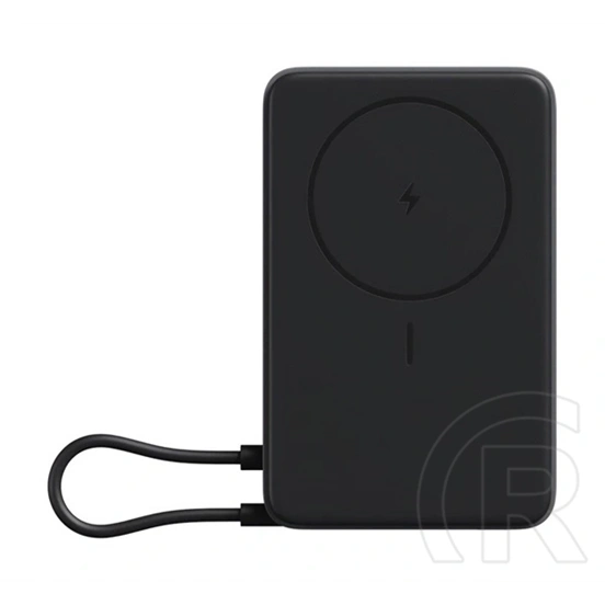 Xiaomi vésztöltő type-c aljzat (10000mah, 33w, gyorstöltő, wireless, mágneses, kitámasztó, led jelzés) sötétszürke