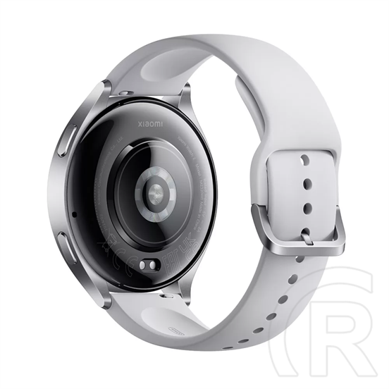 Xiaomi watch 2 okosóra (46mm, szilikon szíj, aktivitásmérő, pulzusmérő, 160 sportmód, vízálló, 5 atm, ezüst/fehér)