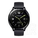 Xiaomi watch 2 okosóra (46mm, szilikon szíj, aktivitásmérő, pulzusmérő, 160 sportmód, vízálló, 5 atm) fekete