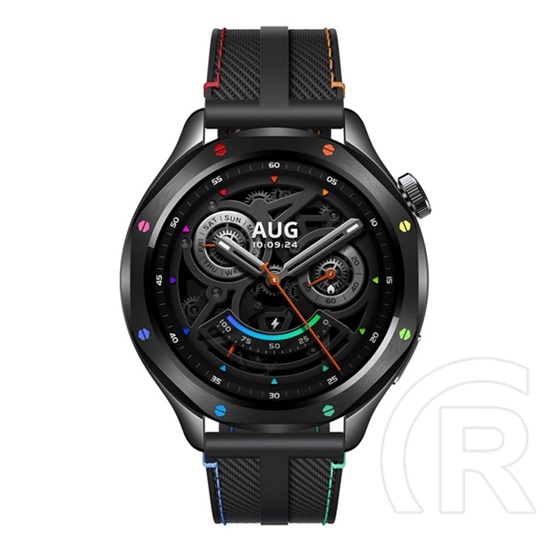 Xiaomi watch s4 okosóra (szilikon szíj, aktivitásmérő, pulzusmérő, telefonhívás, gps, nfc, 5 atm, vízálló) rainbow