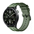 Xiaomi watch s5 okosóra (szilikon szíj, aktivitásmérő, pulzusmérő, telefonhívás, gps, nfc, 5atm, ip68 vízálló) sötétzöld