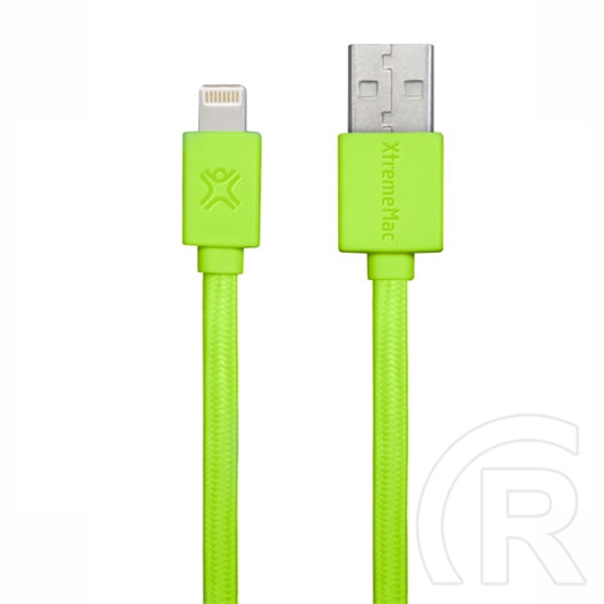 XtremeMac Flat Lightning USB adatkábel 1 m (zöld)
