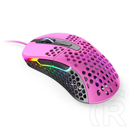 Xtrfy M4 RGB gamer egér (rózsaszín)