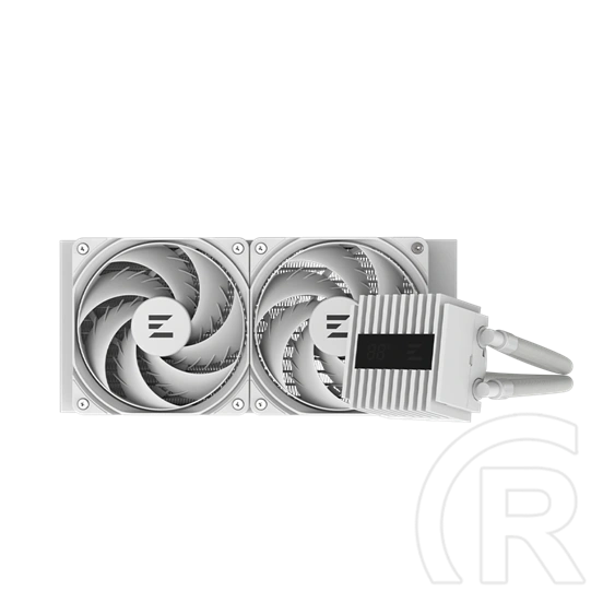 Zalman Alpha2 A24 komplett vízhűtőrendszer, 2x120mm, ARGB szivattyú és ventilátorok, fehér