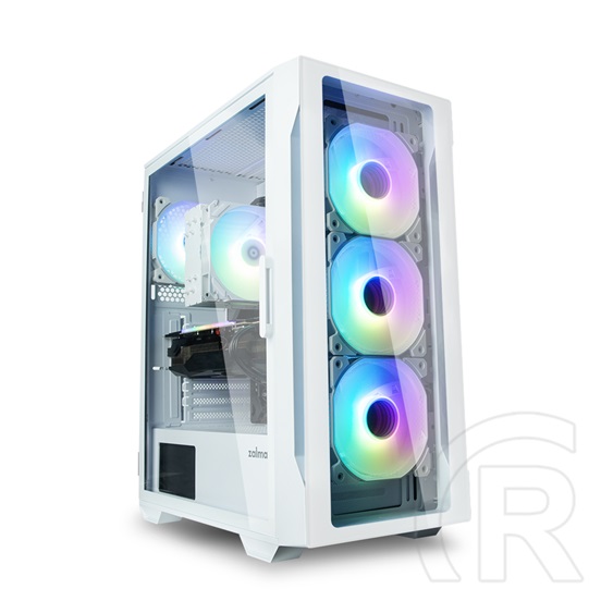 Zalman I3 NEO TG White táp nélküli ablakos Mid Tower számítógépház fehér