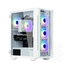 Zalman I3 NEO TG White táp nélküli ablakos Mid Tower számítógépház fehér