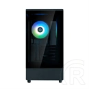 Zalman P10 BLACK (táp nélküli, mATX, ablakos, MT Mini Tower, fekete)