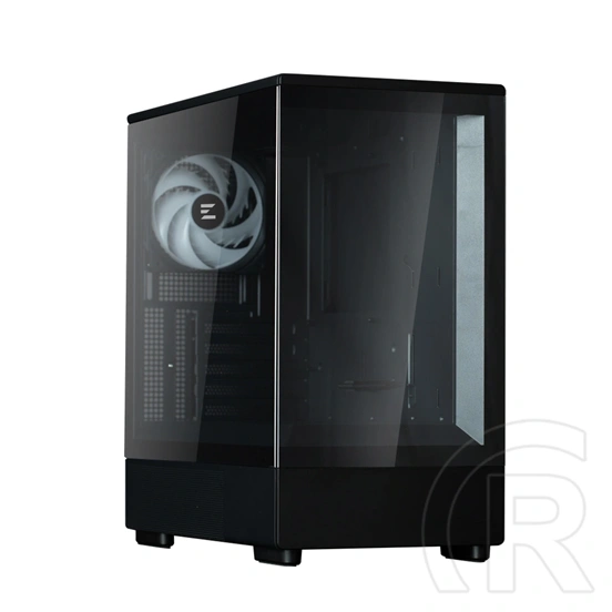 Zalman P10 BLACK (táp nélküli, mATX, ablakos, MT Mini Tower, fekete)
