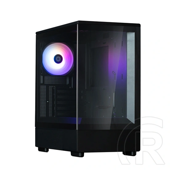 Zalman P10 BLACK (táp nélküli, mATX, ablakos, MT Mini Tower, fekete)