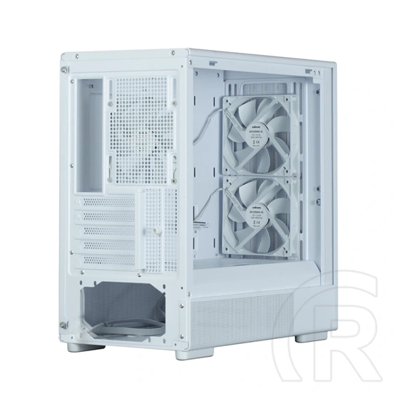 Zalman P10 Namu (táp nélküli, mATX, ablakos, MT Mini Tower, fehér)-barna