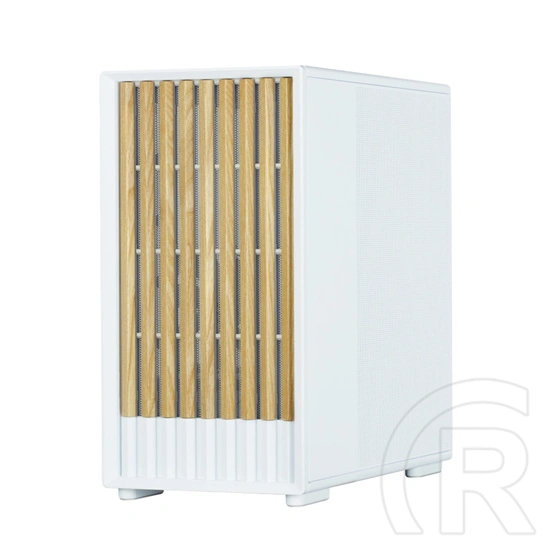 Zalman P10 Namu (táp nélküli, mATX, ablakos, MT Mini Tower, fehér)-barna