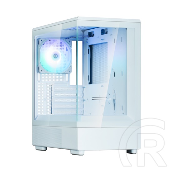 Zalman P10 WHITE (táp nélküli, mATX, ablakos, MT Mini Tower, fehér)