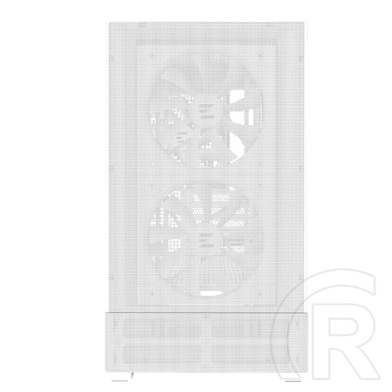 Zalman P30 AIR (táp nélküli, mATX, ablakos, MT Mini Tower, fehér)