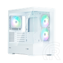 Zalman P30 WHITE V2 (táp nélküli, mATX, ablakos, MT Mini Tower, fehér)