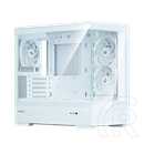 Zalman P30 WHITE V2 (táp nélküli, mATX, ablakos, MT Mini Tower, fehér)