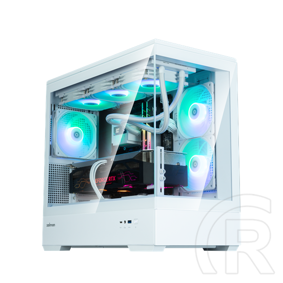 Zalman P30 WHITE V2 (táp nélküli, mATX, ablakos, MT Mini Tower, fehér)