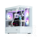 Zalman P30 WHITE V2 (táp nélküli, mATX, ablakos, MT Mini Tower, fehér)