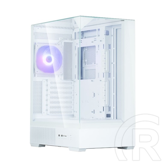Zalman P40 Prism (táp nélküli, ATX, ablakos, Mid Tower, fehér)
