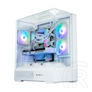 Zalman P40 Prism (táp nélküli, ATX, ablakos, Mid Tower, fehér)