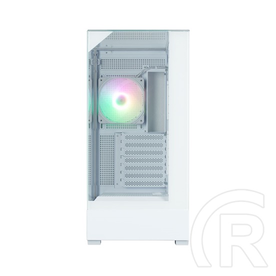 Zalman P40 Prism (táp nélküli, ATX, ablakos, Mid Tower, fehér)