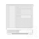 Zalman P40 Prism (táp nélküli, ATX, ablakos, Mid Tower, fehér)