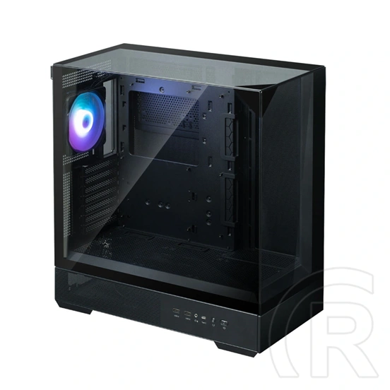 Zalman P40 Prism (táp nélküli, ATX, ablakos, Mid Tower, fekete)