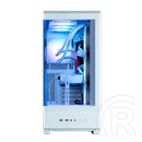 Zalman P50 DS (táp nélküli, ATX, ablakos, Mid Tower, fehér)