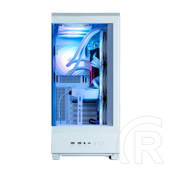 Zalman P50 DS (táp nélküli, ATX, ablakos, Mid Tower, fehér)