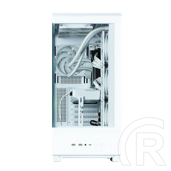 Zalman P50 DS (táp nélküli, ATX, ablakos, Mid Tower, fehér)