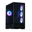 Zalman P50 DS (táp nélküli, ATX, ablakos, Mid Tower, fekete)