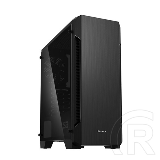 Zalman S3 TG (ATX, ablakos, fekete)