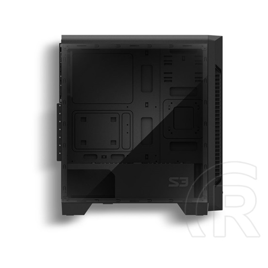 Zalman S3 (midi torony, ATX, ablakos, fekete)