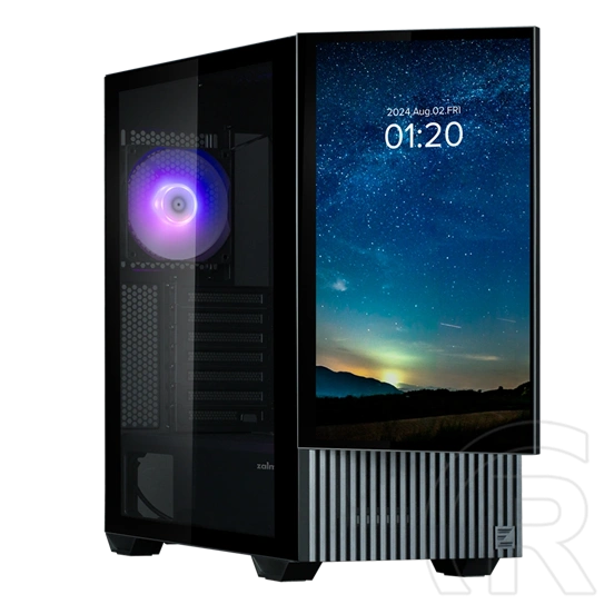 Zalman Z10 DS BLACK (táp nélküli, ATX, ablakos, Mid Tower, fekete)