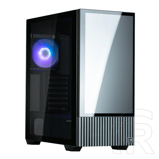 Zalman Z10 DS BLACK (táp nélküli, ATX, ablakos, Mid Tower, fekete)