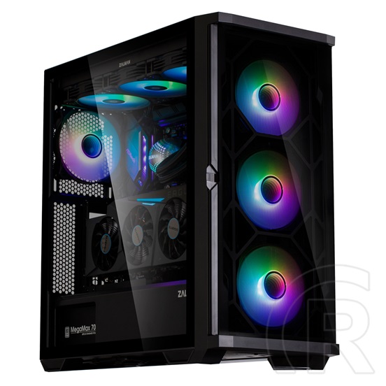 Zalman Z10 DUO (táp nélküli, ATX, ablakos, Mid Tower, fekete)