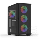 Zalman Z10 DUO (táp nélküli, ATX, ablakos, Mid Tower, fekete)