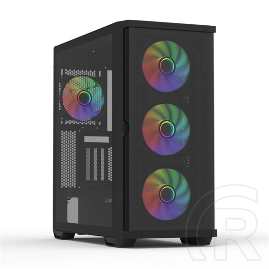Zalman Z10 DUO (táp nélküli, ATX, ablakos, Mid Tower, fekete)