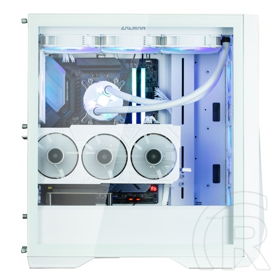Zalman Z9 Iceberg MS (táp nélküli, E-ATX, ablakos, Full Tower, fehér)