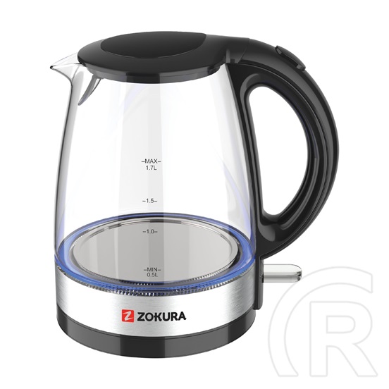 Zokura Z1240 vízforraló (1,7 L, üveg)