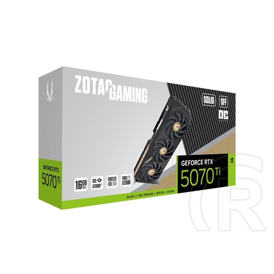 Zotac GeForce RTX 5070 Ti Solid SFF OC VGA (PCIe 5.0, 16 GB GDDR7, 256 bit, 3xDP+HDMI)